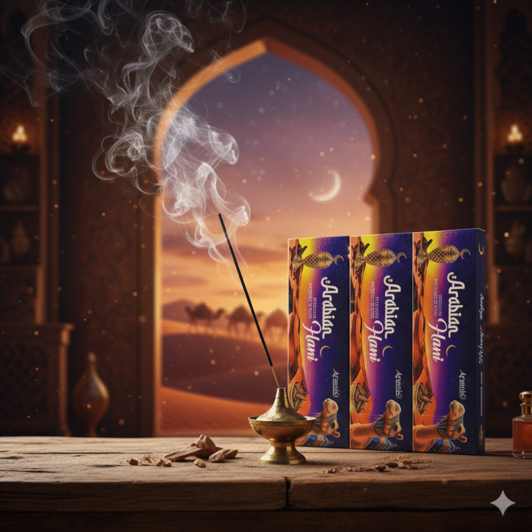 Buy Arabian Hani Premium Incense Sticks | Arabic Oud & Musk Agarbatti | Long Lasting Fragrance