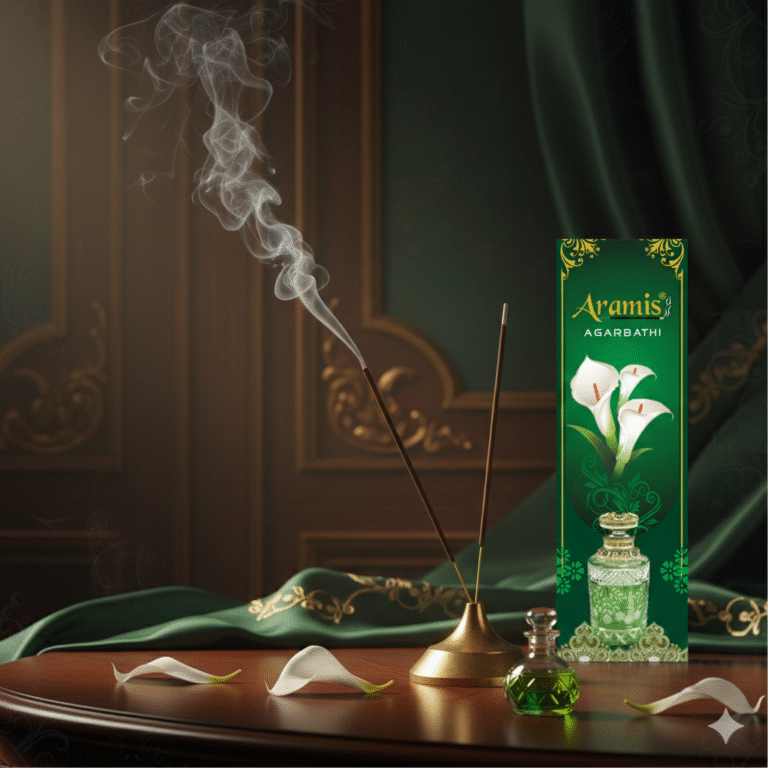 Buy Aramis Agarbathi | Premium Daily Use Incense Sticks | Fresh Floral Woody Aroma