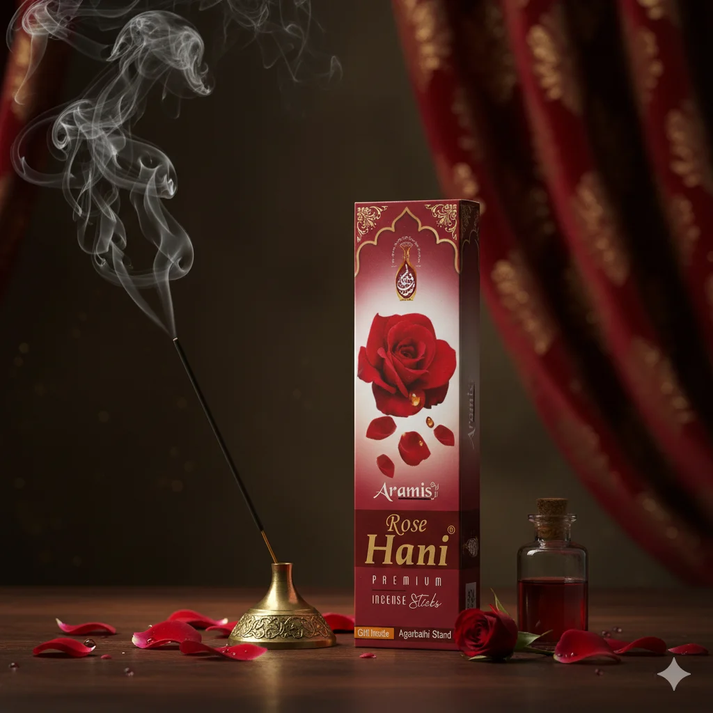 Buy Aramis Rose Agarbatti | Sweet Rose Incense Sticks | Premium Floral Home Fragrance
